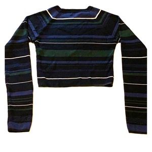 Mid rise sweater top and high rise skirt set